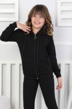 SWEET ORTA İKİ İPLİK FERMUARLI - SİYAH