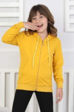 SWEET ORTA İKİ İPLİK FERMUARLI - HARDAL