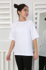 OVERSİZE DÜZ TSHİRT - BEYAZ